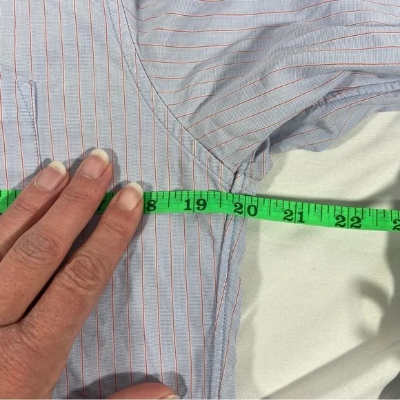 J.Crew Men’s Button Down Shirt Size Medium Slim Pin Stripe Preppy - Picture 6 of 10